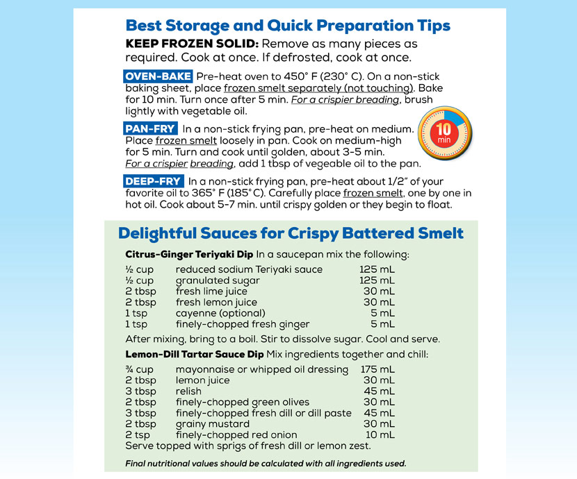 Battered Smelt Recipe